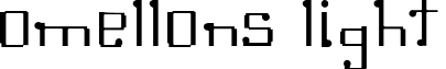 Omellons Light font - OmellonsLight.ttf