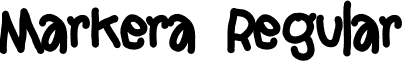 Markera Regular font - MarkeraRegular.ttf