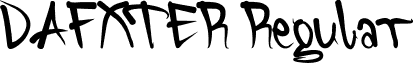 DAFXTER Regular font - Dafxter.ttf