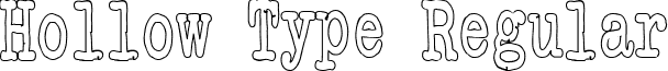 Hollow Type Regular font - Hollow_Type.ttf