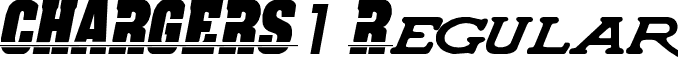 CHARGERS1 Regular font - SUPER_CHARGERS.ttf