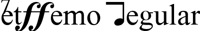 MetDemo Regular font - Metdemo.ttf