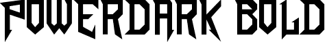 PowerDark Bold font - PowerDark_Bold.ttf