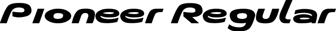 Pioneer Regular font - Musieer.ttf