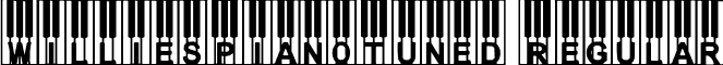 WilliesPianoTuned Regular font - WilliesPianoTuned.ttf