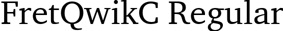 FretQwikC Regular font - fretqwikc.ttf