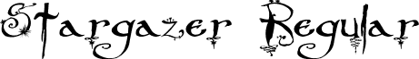 Stargazer Regular font - Stargazer.ttf
