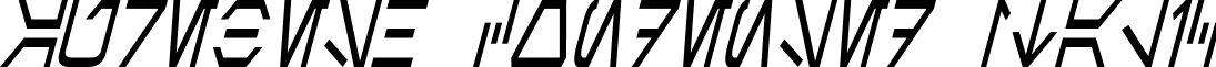 Aurebesh Condensed Italic font - Aurebesh Condensed Italic.otf