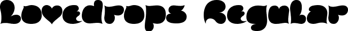 Lovedrops Regular font - loverg.ttf