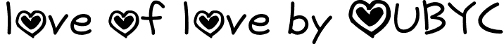 love of love by OUBYC font - love_of_love_by_OUBYC.ttf