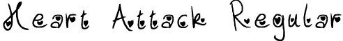 Heart Attack Regular font - Heart_Attack.ttf