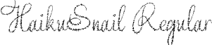 HaikuSnail Regular font - Yore_Script.ttf