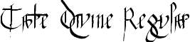 Tate Divine Regular font - Tate_Divine.ttf