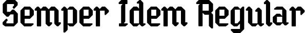 Semper Idem Regular font - Sempi___.ttf