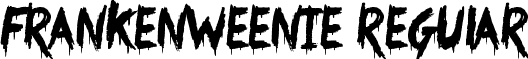 Frankenweenie Regular font - Something_Strange.ttf