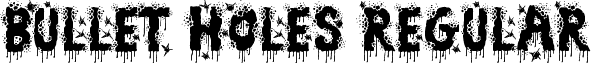 Bullet Holes Regular font - Zombie_Slayer.ttf