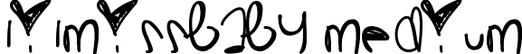 LilMissBaby Medium font - LilMissBaby.ttf