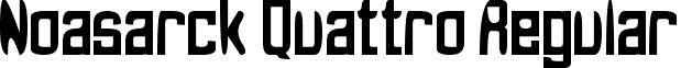 Noasarck Quattro Regular font - Noasarck Quattro.otf