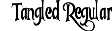 Tangled Regular font - Tangled.ttf