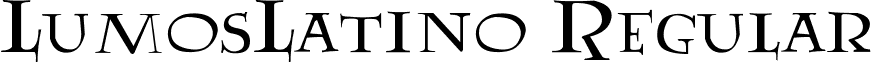 LumosLatino Regular font - LumosLatino.ttf