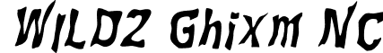 WILD2 Ghixm NC font - Wil2ghat.ttf