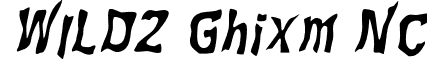 WILD2 Ghixm NC font - Wil2ghatNC.otf