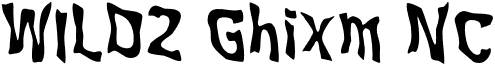 WILD2 Ghixm NC font - Wil2ghanNC.otf