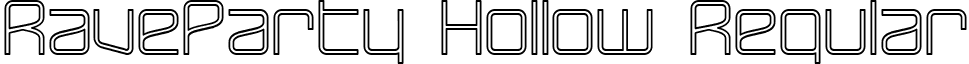 RaveParty Hollow Regular font - Rave Hollow.ttf
