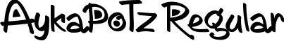 AykaPoTz Regular font - AykaPoTz.ttf