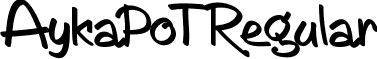 AykaPoT Regular font - AykaPoT.ttf