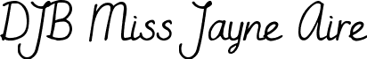 DJB Miss Jayne Aire font - DJB_Miss_Jayne_Aire.ttf