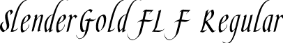 SlenderGoldFLF Regular font - SlenderGoldFLF.ttf