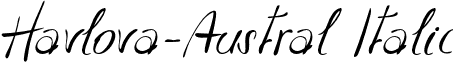 Havlova-Austral Italic font - HAVLA___.otf