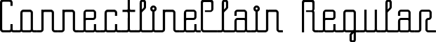 ConnectlinePlain Regular font - connp.ttf