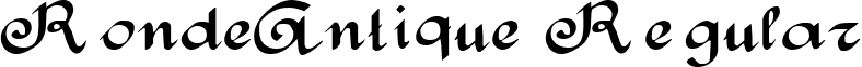 RondeAntique Regular font - RondeAntique.ttf