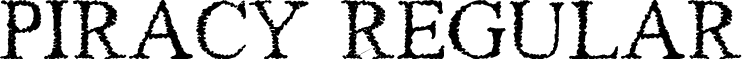 Piracy Regular font - PIRACY.ttf