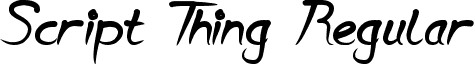 Script Thing Regular font - Script_Thing.ttf