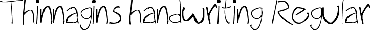 Thinnagins handwriting Regular font - Thinnagins_handwriting.ttf