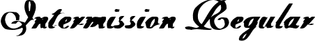 Intermission Regular font - interm.ttf