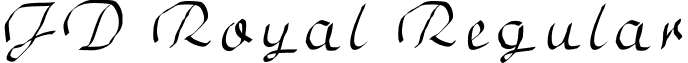 JD Royal Regular font - jd_royal.ttf