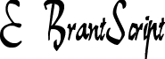 E BrantScript font - EBrantScript.ttf