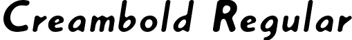 Creambold Regular font - CREAMBOL.TTF