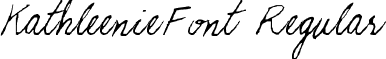 KathleenieFont Regular font - Kkfont.ttf