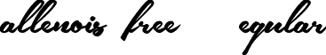 allenois free Regular font - allenois_free_(_DaFont_).ttf