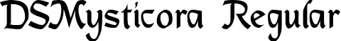 DSMysticora Regular font - DS_Mysticora.ttf