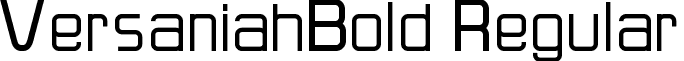 VersaniahBold Regular font - Versaniah_Bold.ttf