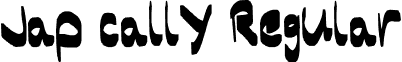 Jap cally Regular font - Jap_cally.ttf