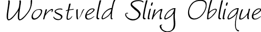 Worstveld Sling Oblique font - WorstveldSlingOblique.ttf