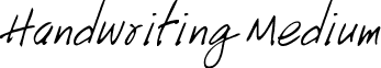 Handwriting Medium font - Handwriting.ttf