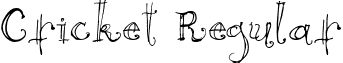 Cricket Regular font - cricket.ttf